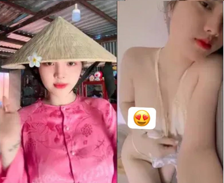Sướng mê với em gái bím hồng non mơn mởn.